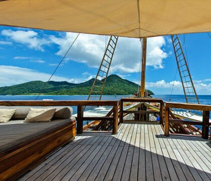 Liveaboard ship in Raja Ampat
