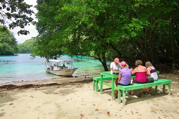 Picnic lunch in the Rock Islands