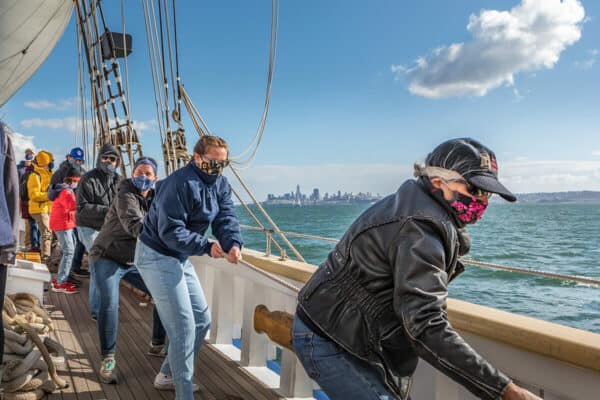 Tall ship in San Francisco Bay