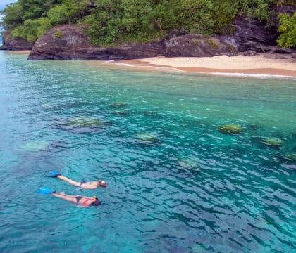 snorkeling in Sau Bay