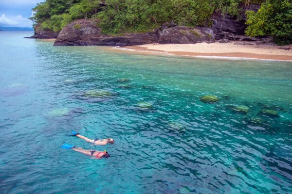 snorkeling in Sau Bay