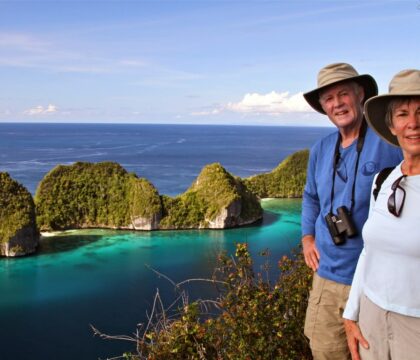 travelers in Raja Ampat