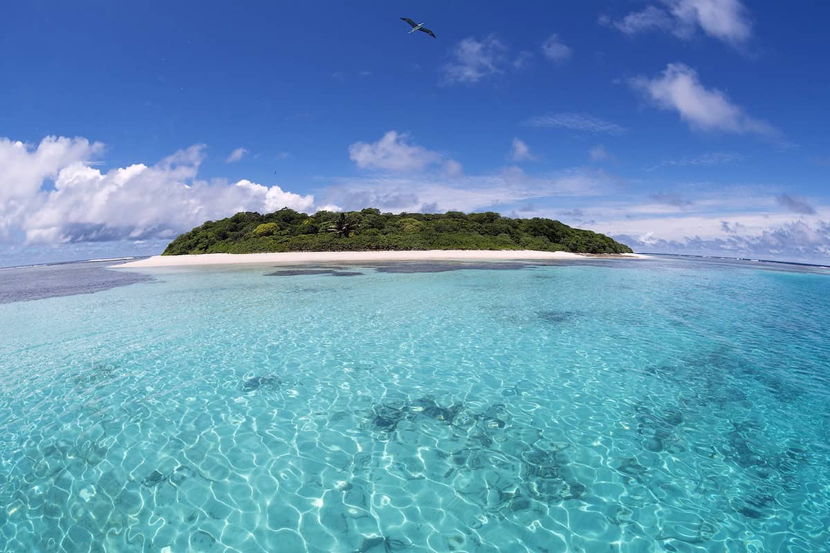 turquoise waters of Maninita Island in Tonga