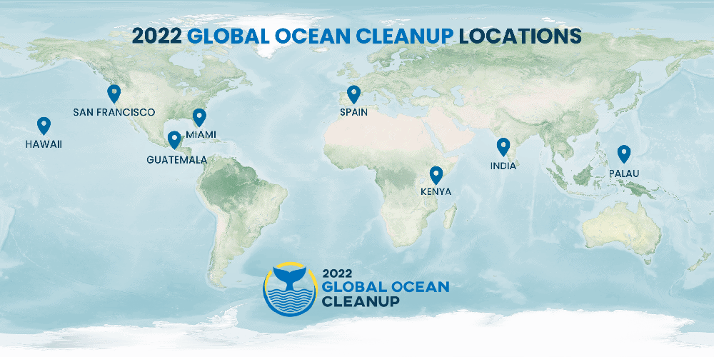 Global Ocean Cleanup Location Map