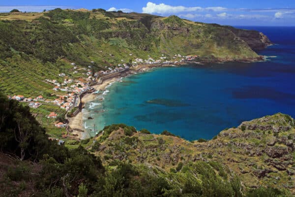 beach on Santa Maria Island, Azores