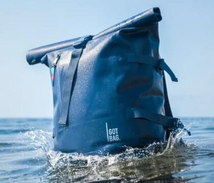 GOT BAG backpacks made from recycled ocean-bound plastic, combining style, durability, and meaningful ocean impact.