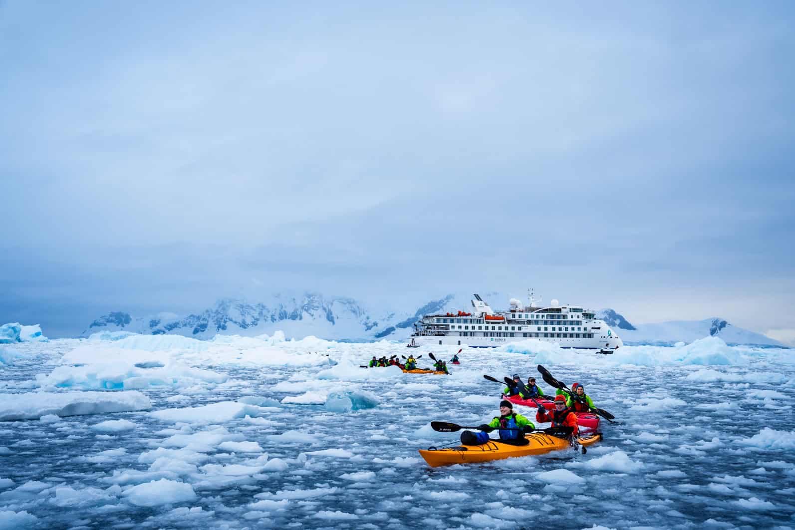Website_Screen-Kayaking and the Greg Mortimer, Paradise Bay, Antarctica, Tyson Mayr