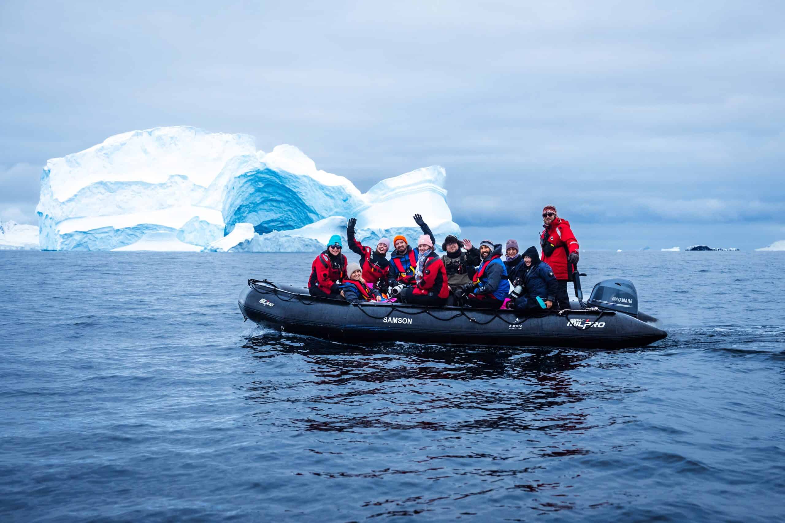 Zodiac Cruising, Hydruga Island, Antarctica, Tyson Mayr