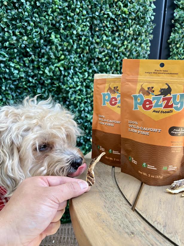 Pezzy Pets 100% wild caught lion fish pet treats packaging