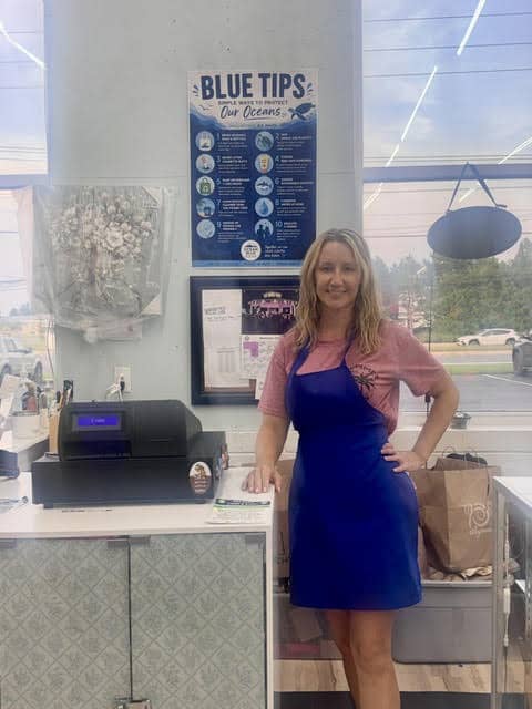 Katie Lusky, owner of Planet Blue thrift store