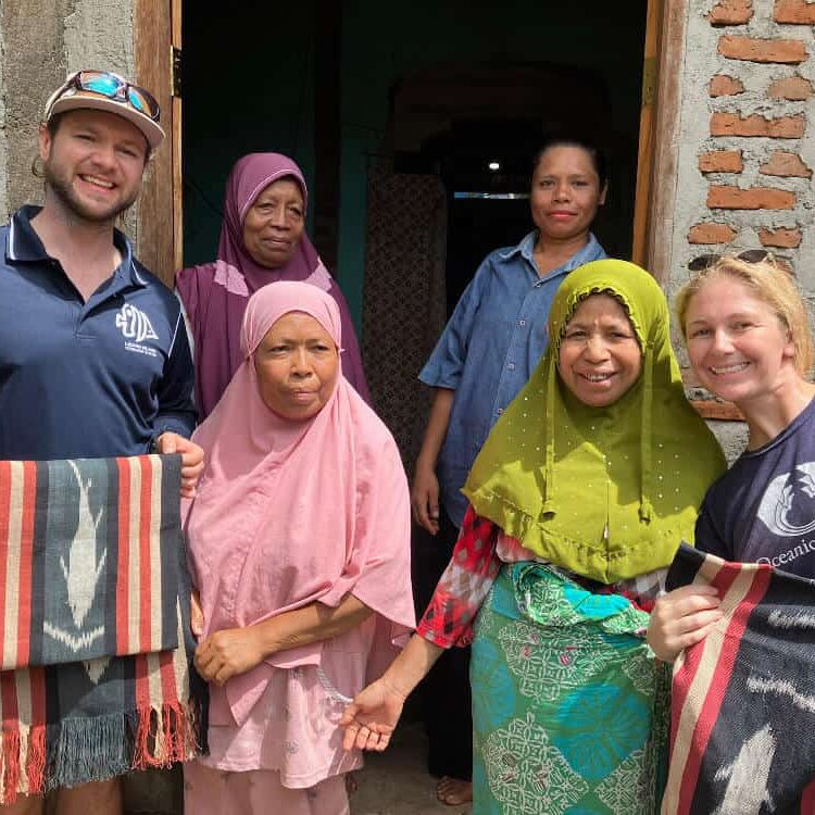 travelers and community members in Alor